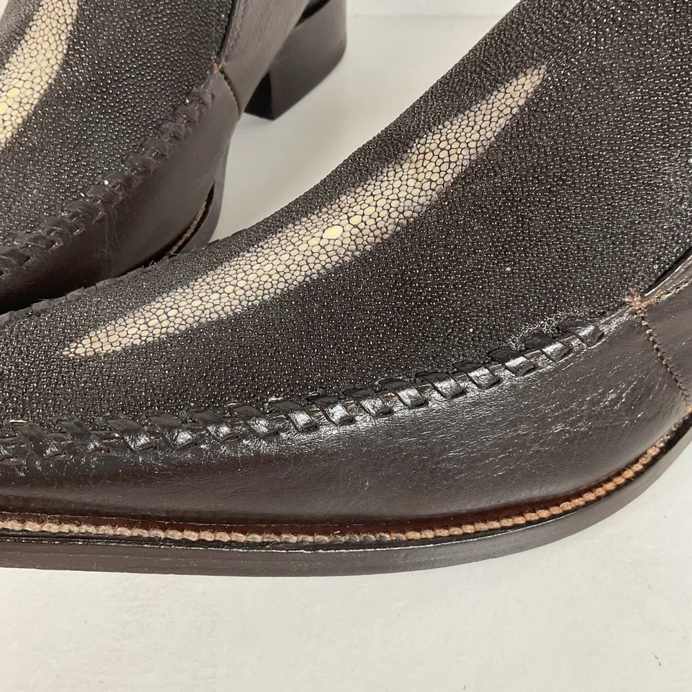 Stingray Mule Clogs | Western | Exotic | Dark Brown | Men’s 9